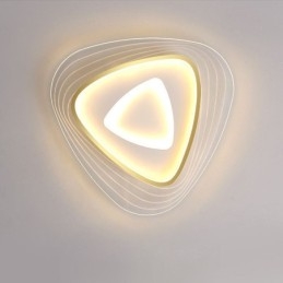 Luminária de teto triangular embutida