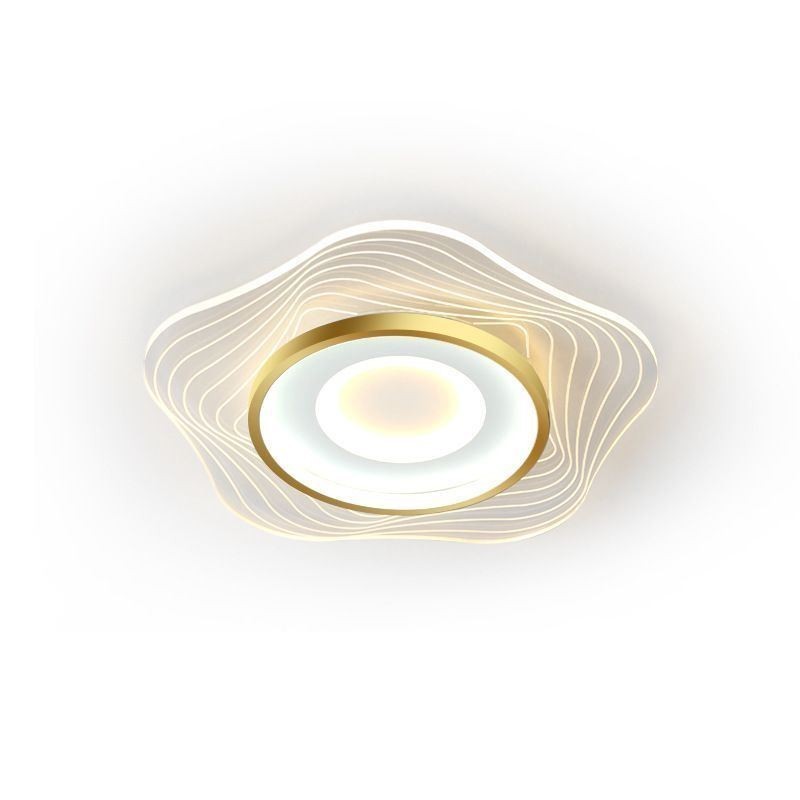 Luminária de teto criativa moderna embutida com formato de estrela 36W