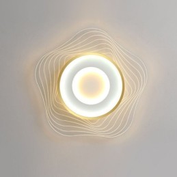 Luminária de teto criativa moderna embutida com formato de estrela 36W