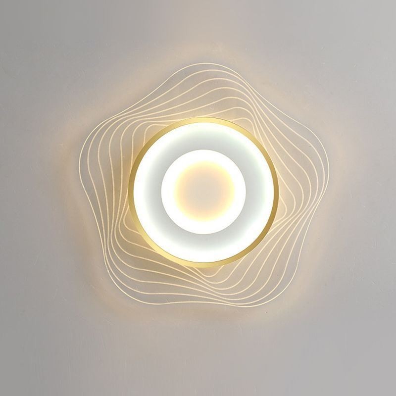 Luminária de teto criativa moderna embutida com formato de estrela 36W