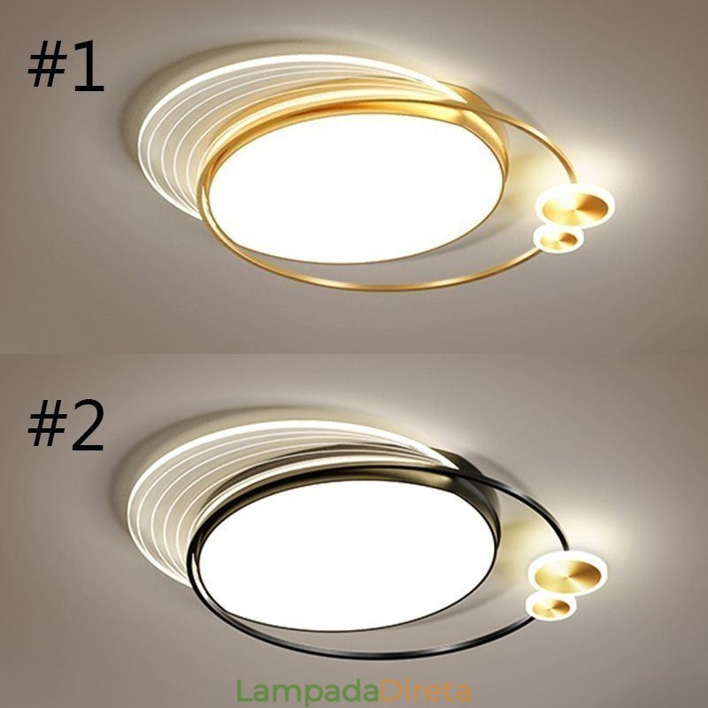 Luminária de teto embutida com controle remoto