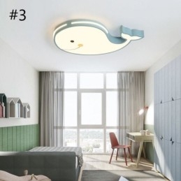 Luminária de teto regulável com padrão de golfinho Luminária de teto criativa para crianças