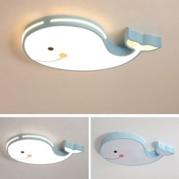 Luminária de teto regulável com padrão de golfinho Luminária de teto criativa para crianças