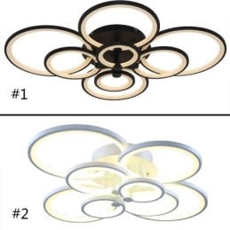 Luminária de teto regulável, moderna, circular, embutida, luminária de teto