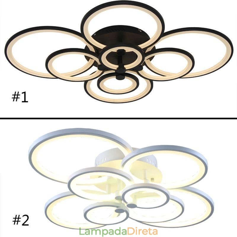 Luminária de teto regulável, moderna, circular, embutida, luminária de teto