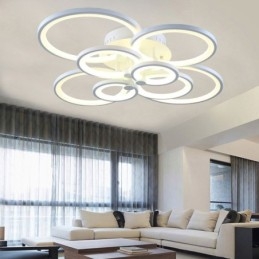 Luminária de teto regulável, moderna, circular, embutida, luminária de teto