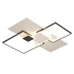 Luminária de teto quadrada embutida