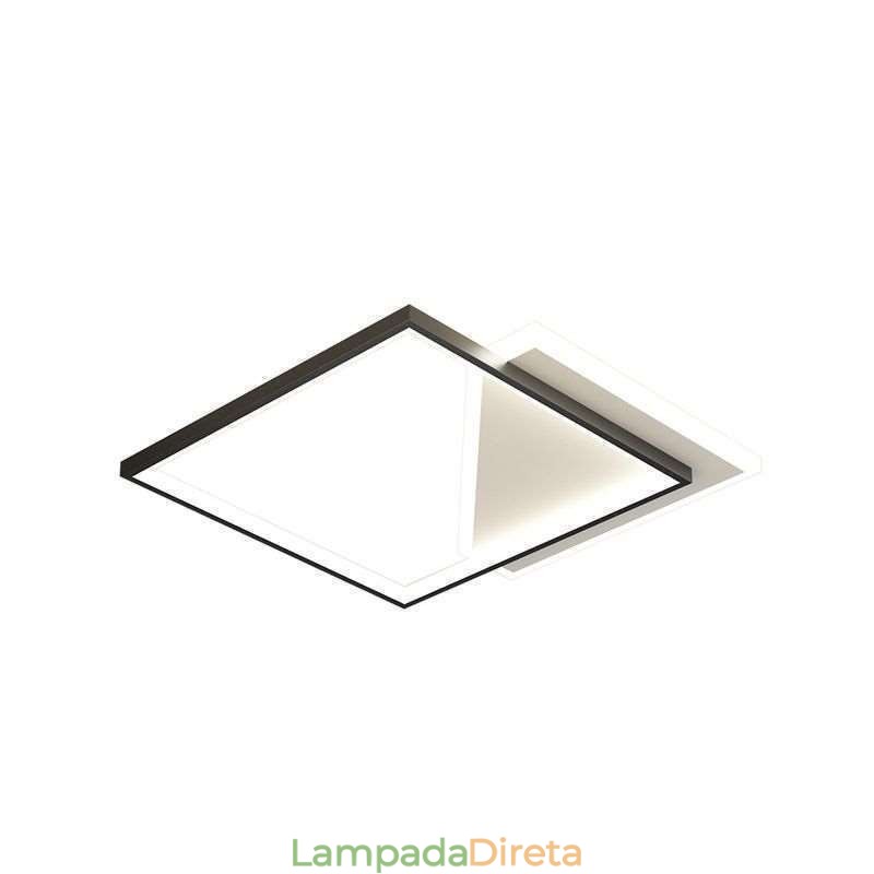 Luminária de teto moderna embutida