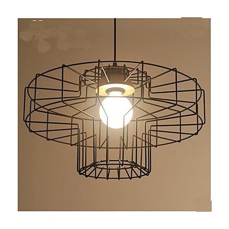 Lustre de ferro de cabeça única Lustre Retro Mesh Lustre de ferro de cabeça única Lustre Retro Mesh