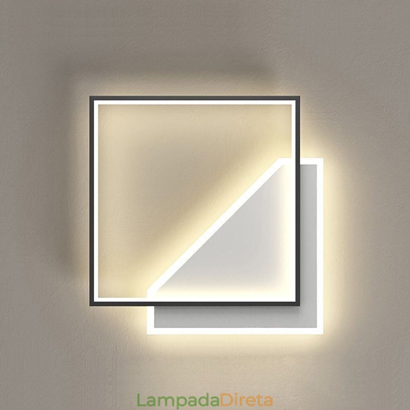 Luminária de teto moderna embutida