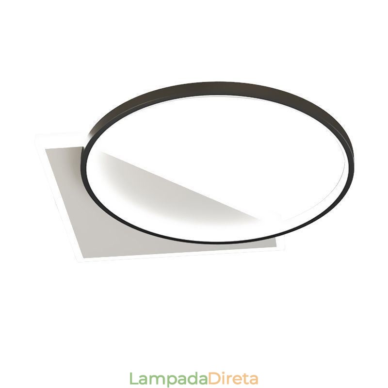 Luminária de teto moderna embutida