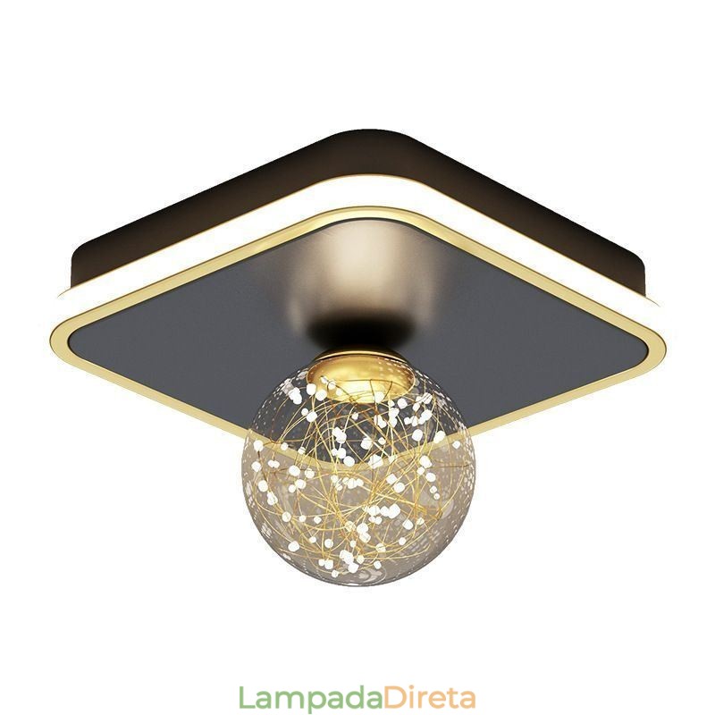 Luminária de teto embutida para decoração de casa