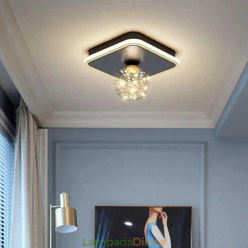 Luminária de teto embutida para decoração de casa
