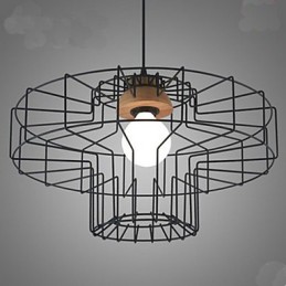 Lustre de ferro de cabeça única Lustre Retro Mesh