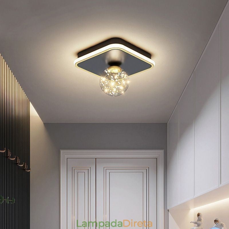 Luminária de teto embutida para decoração de casa