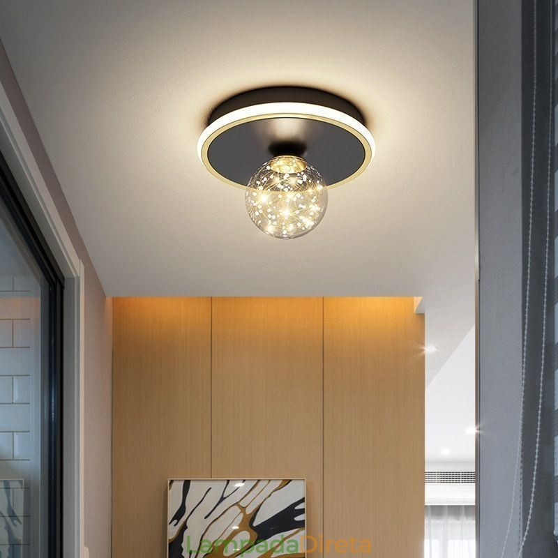Luminária de teto embutida para decoração de casa