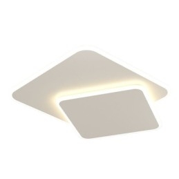 Luminária de teto quadrada dupla embutida