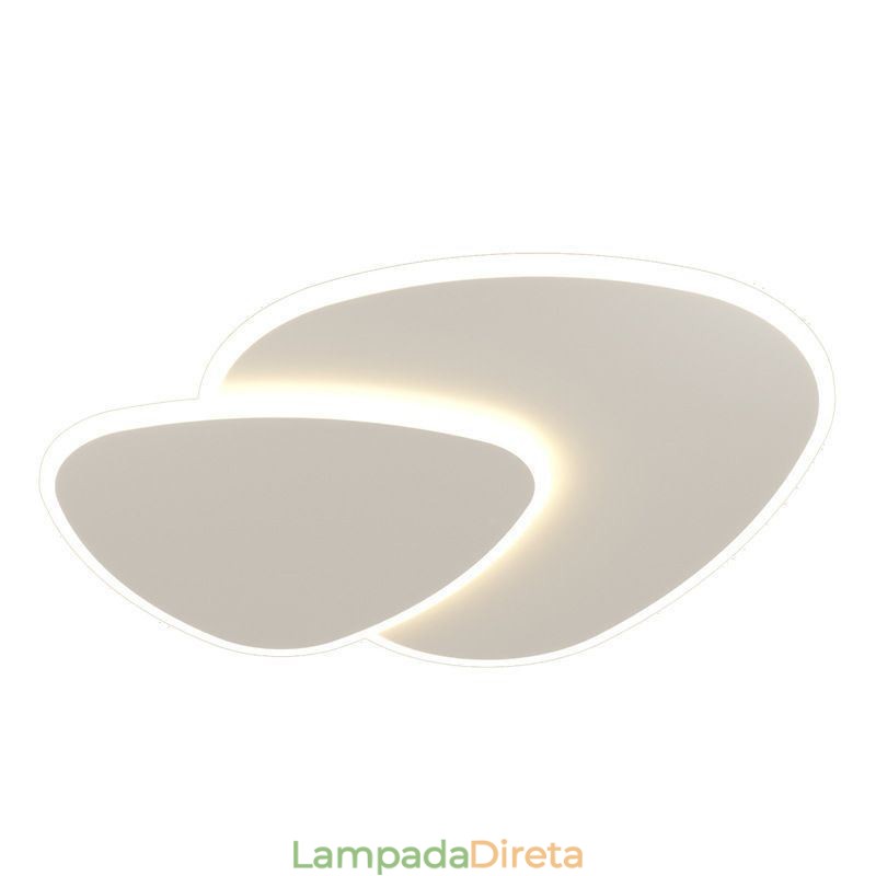 Iluminação de teto triangular duplo de montagem embutida