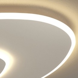 Iluminação de teto triangular duplo de montagem embutida