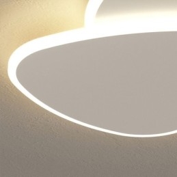 Iluminação de teto triangular duplo de montagem embutida