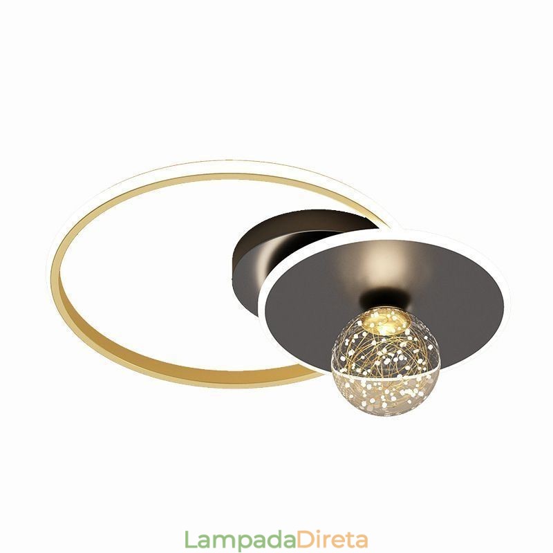Luminária de teto minimalista para decoração de casa embutida