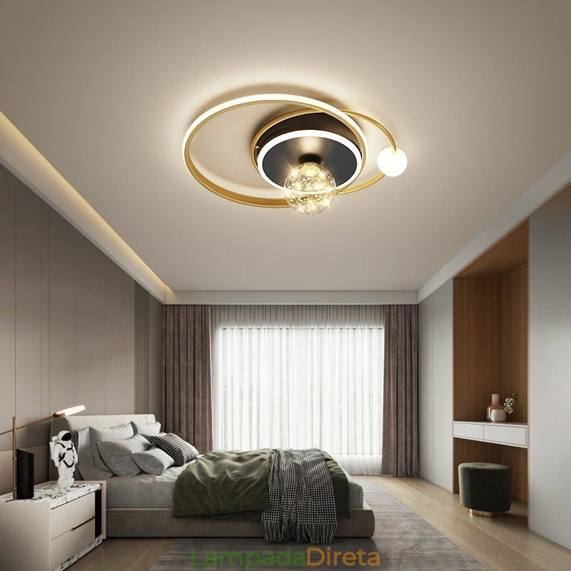 Luminária de teto minimalista para decoração de casa embutida