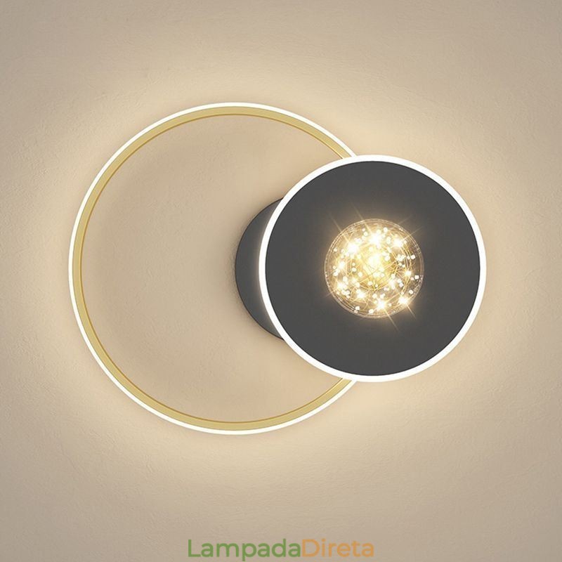 Luminária de teto minimalista para decoração de casa embutida