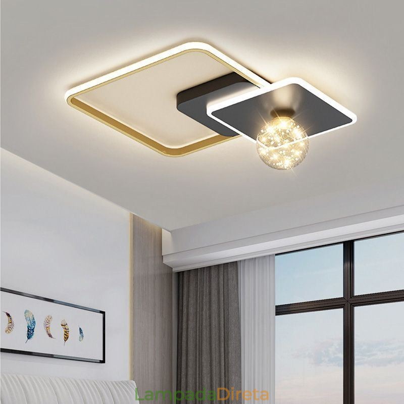 Luminária de teto embutida para decoração de casa