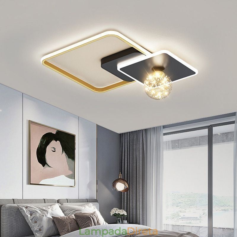 Luminária de teto embutida para decoração de casa