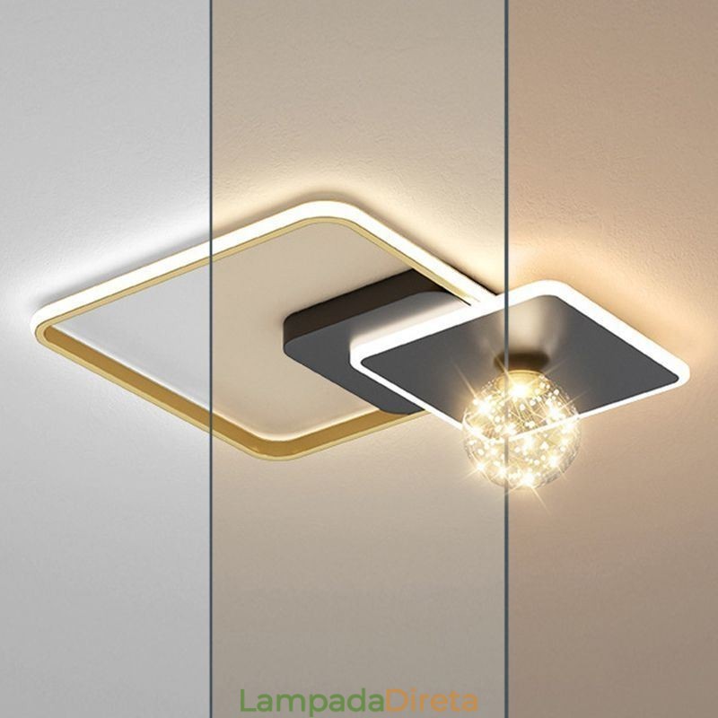 Luminária de teto embutida para decoração de casa