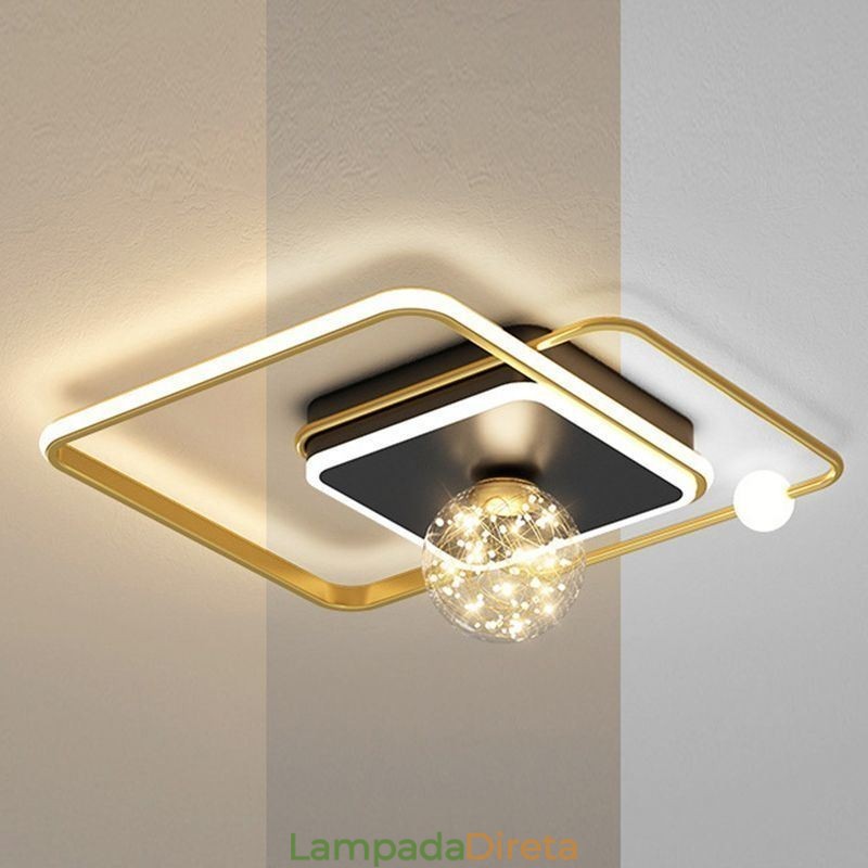 Luminária de teto moderna para decoração de casa embutida