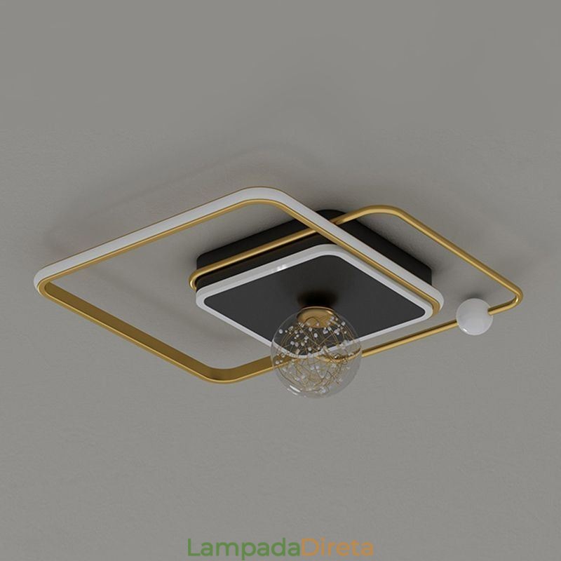 Luminária de teto moderna para decoração de casa embutida