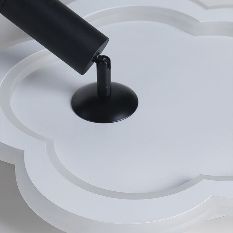 Spot de teto em forma de flor de acrílico de montagem embutida