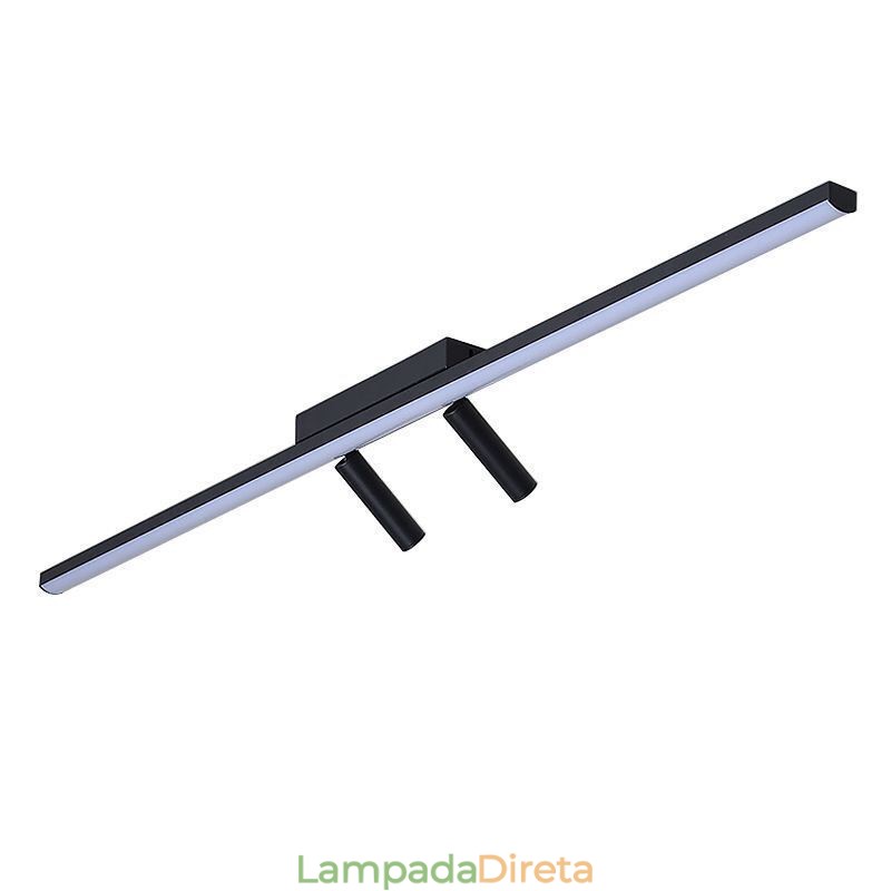 Spot de acrílico de montagem embutida no teto linear