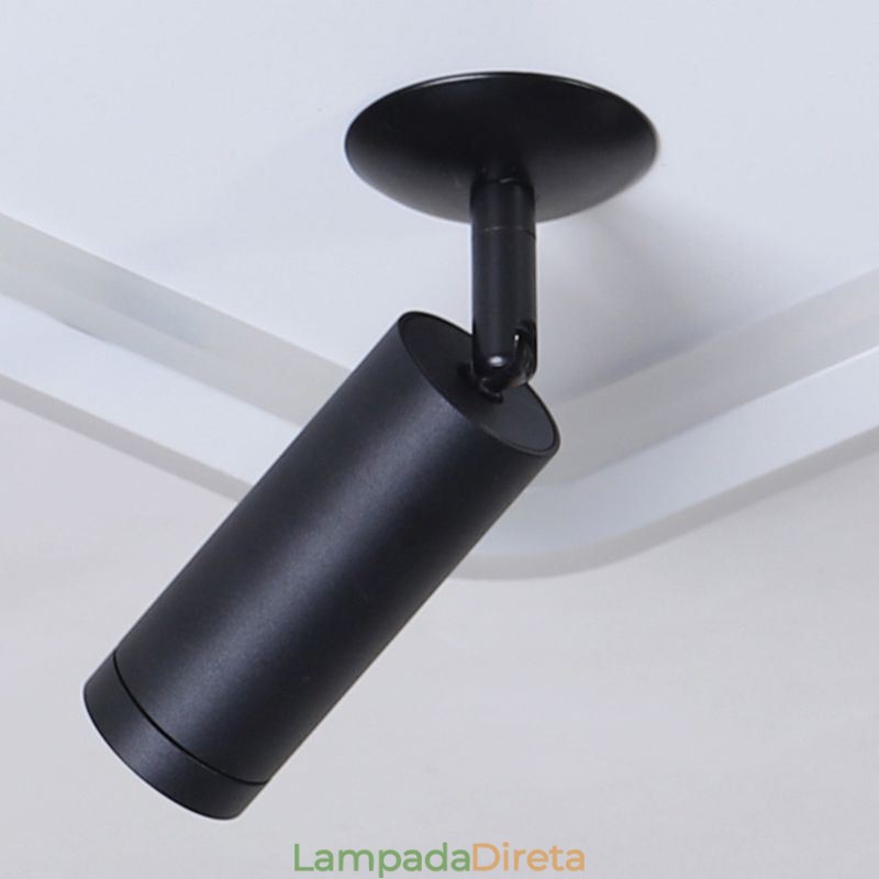 Spot de acrílico quadrado embutido para teto