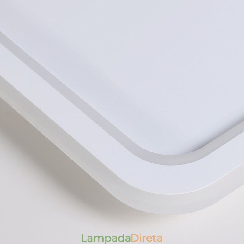 Spot de acrílico quadrado embutido para teto