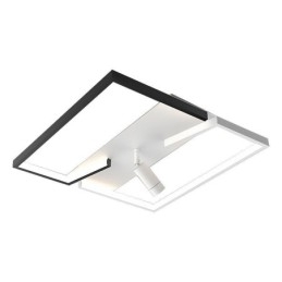 Luminária de teto em acrílico preto e branco Spotlight