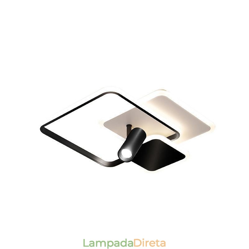 Luminária de teto criativa em acrílico com holofote embutido