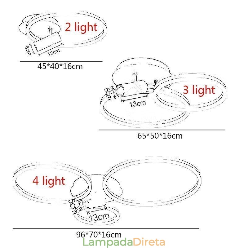 Luminária de teto Halo Ring de ouro escovado Spotlight de iluminação