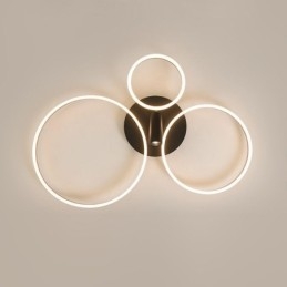 Luminária de teto Halo Ring de ouro escovado Spotlight de iluminação