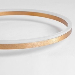 Luminária de teto Halo Ring de ouro escovado Spotlight de iluminação