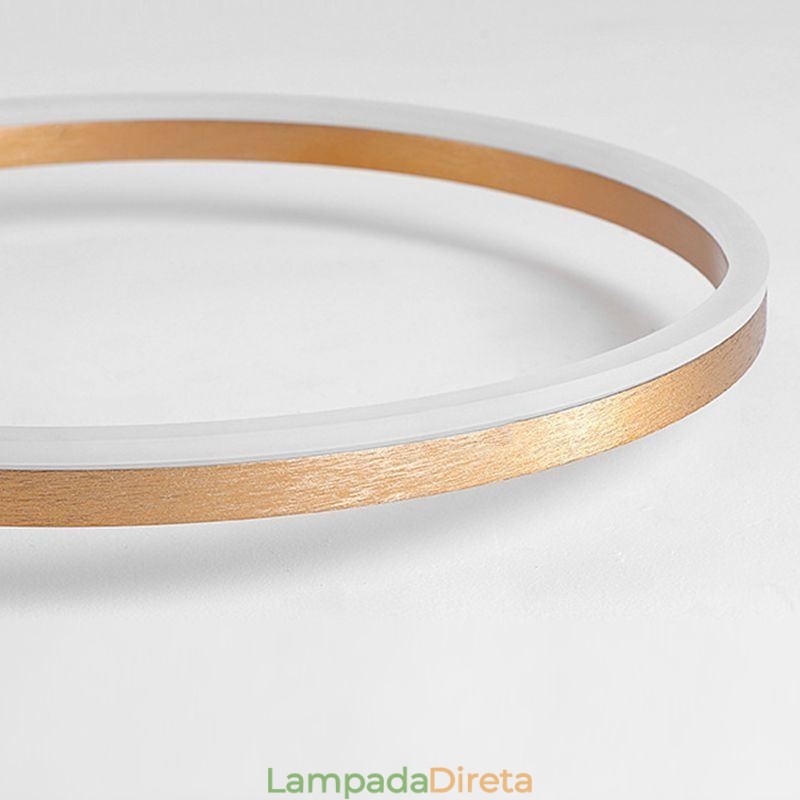 Luminária de teto Halo Ring de ouro escovado Spotlight de iluminação