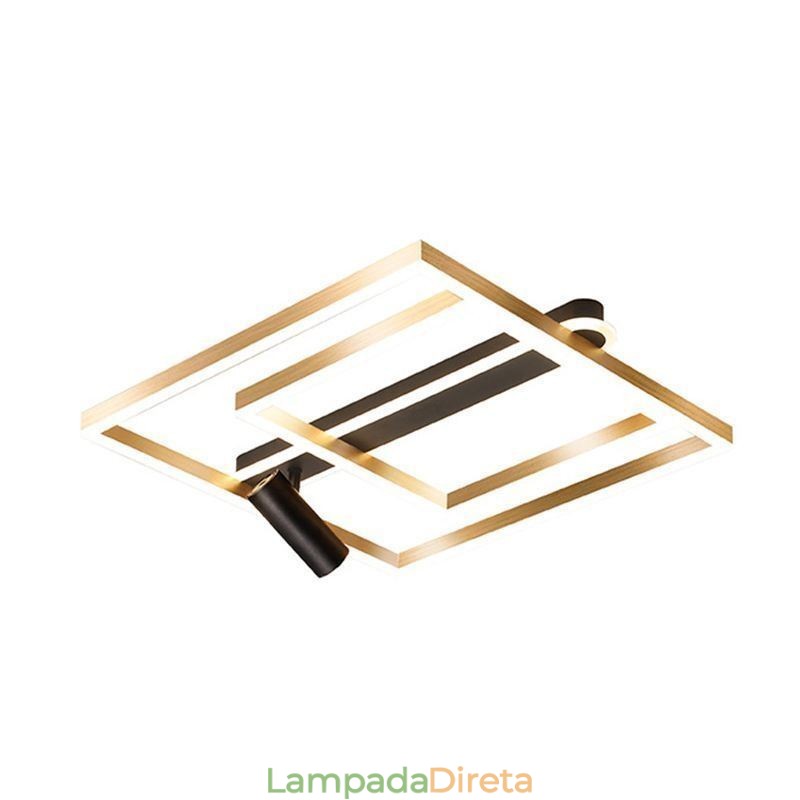 Luminária de teto acrílica minimalista embutida Spotlight