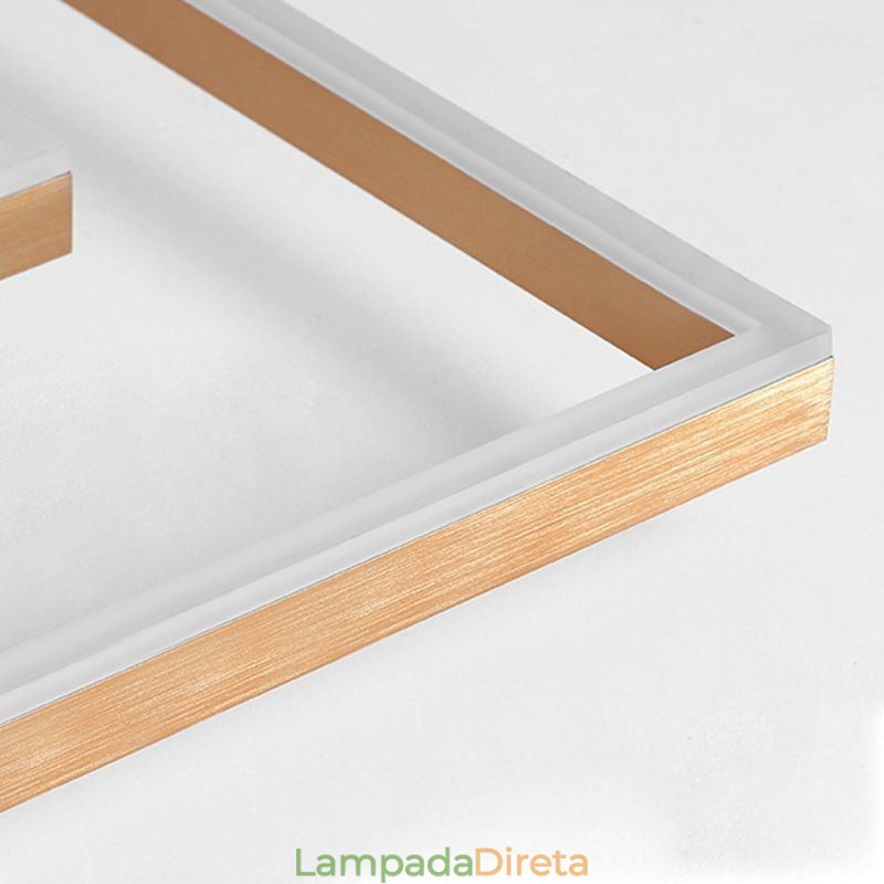 Luminária de teto acrílica minimalista embutida Spotlight