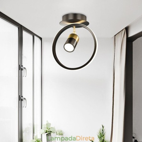 Luminária de teto acrílica minimalista para decoração, holofote Luminária de teto acrílica minimalista para decoração, holofote