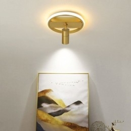 Luminária de teto acrílica minimalista para decoração, holofote