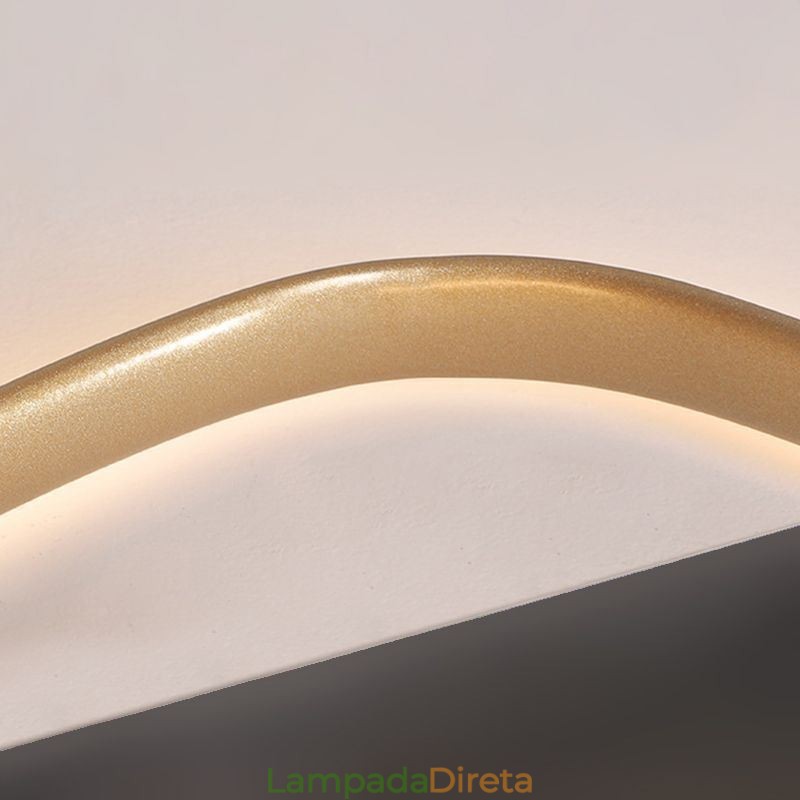 Holofote de iluminação em formato de coração dourado escovado de montagem embutida