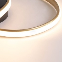 Holofote de iluminação em formato de coração dourado escovado de montagem embutida