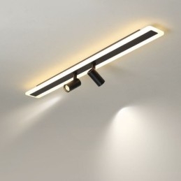 Luminária de teto acrílica de montagem embutida linear Spotlight