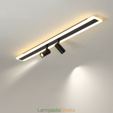 Luminária de teto acrílica de montagem embutida linear Spotlight Luminária de teto acrílica de montagem embutida linear Spotlight